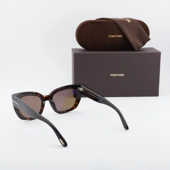 Tom Ford Athena FT1190 52H Cat Eye Sunglasses - Havana\Brown  display picture 3